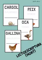 Vista previa - Tarjetas / Manipulativos - INICIACIÓ A LA LECTOESCRIPTURA (TEMÀTICA HORT) - Portada