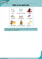 Vista previa - Hojas de trabajo - There is or there are? Summer and winter version. - Portada