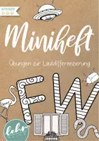 Vorschau - Aufgabenkarten - Miniheft zur Lautdifferenzierung von F und W - Deckblatt