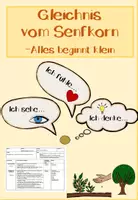 Vorschau - Stundenentwürfe - Das Gleichnis vom Senfkorn - Alles beginnt klein (Lk13,18-19) - Deckblatt