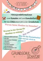 Vorschau - Lehrpläne/Lehrermaterial - Hintergrundinformationen zu Ramadan und Ramadanfest (Zuckerfest) - Deckblatt