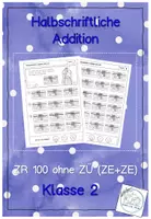 Vorschau - Arbeitsblätter - Halbschriftliche Addition ZR 100 ohne ZÜ ZE+ZE - Deckblatt