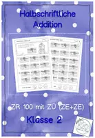 Vorschau - Arbeitsblätter - Halbschriftliche Addition ZR 100 mit ZÜ ZE+ZE - Deckblatt