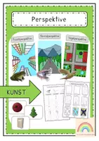 Vorschau - Arbeitsblätter - Normalperspektive, Vogelperspektive und Froschperspektive - Deckblatt