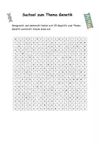 Vorschau - Quiz - Suchsel und Interactive - Einstieg in das Thema Genetik - Seite 1