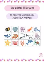 Vista previa - Juegos / Gamificación - Sea animals Stick Game - Portada