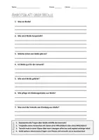 Vorschau - Arbeitsblätter - Lernposter + AB mit Fragen zum Thema "Wolle" + Lösungsblatt + Mindmap + Infografik - Seite 1