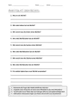 Vorschau - Arbeitsblätter - AB mit Fragen zum Thema "Würfel" + Lösungsblatt - Deckblatt