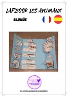 Vista previa - Manualidades / Dibujos para colorear - Lapbook Les animaux Esp FR - Portada