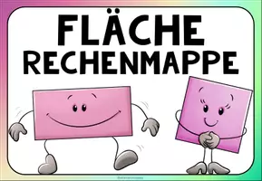 Vorschau - Stationenlernen - RECHENMAPPEN (für die Grundschule) - Umfang und Fläche von Vierecken - Seite 3