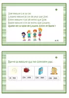 Aperçu - Apprentissages en autonomie - CAT sur les mesures de longueurs P3 - Page 1