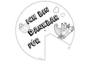 Vorschau - Mal- und Bastelvorlagen - Erntedank-Drehscheibe zum Gestalten - Seite 3