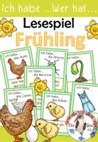 Vorschau - Spiele - Frühling - Lesespiel - Ich habe .. Wer hat ..? in 2 Versionen - Deckblatt