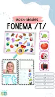 Vista previa - Unidades / Secuencias / Situaciones de Aprendizaje - Material articulatorio y lectoescritura fonema /t/ CATALÁN CASTELLANO - Portada