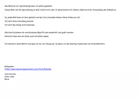 Vorschau - Arbeitsblätter - DaZ/ DaF Sprechübung Modalverb dürfen / nicht dürfen - Seite 2