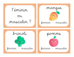 Aperçu - Cartes / Images - FÉMININ OU MASCULIN ? 🍋 - Page de couverture