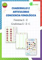 Vista previa - Unidades / Secuencias / Situaciones de Aprendizaje - CUADERNO 2 ARTICULEMAS S-Z CONCIENCIA FONOLÓGICA - Portada