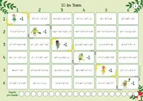 Vorschau - Arbeitsblätter - Terme mit Potenzen & mehreren Variablen - SPIEL - Seite 2