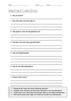 Vorschau - Arbeitsblätter - AB mit Fragen zum Thema "Zeh" + Lösungsblatt - Deckblatt