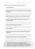 Vorschau - Arbeitsblätter - AB mit Fragen zum Thema "Zeitrechnung" + Lösungsblatt + Infografik - Deckblatt