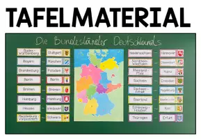 Vorschau - Präsentationen/Tafelbilder - DEUTSCHLAND (Bundesländer) - Tafelmaterial - Seite 1