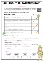 Vorschau - Arbeitsblätter - All About St. Patrick's Day | While Viewing Worksheet | Listening Comprehension - Seite 3