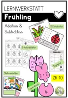 Vorschau - Arbeitsblätter - Frühling - Lernwerkstatt - Mathematik - ZR 10 - 1.Klassse - Deckblatt