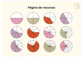 Vista previa - Tarjetas / Manipulativos - Las Fracciones - página 3