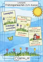 Vorschau - Spiele - Lesespiel Frühlingserwachen (3./4. Klasse) #Silvesterknaller23 - Deckblatt