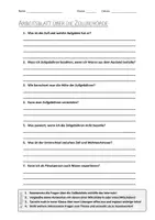 Vorschau - Arbeitsblätter - AB mit Fragen zum Thema "Zoll (Grenze)" + Lösungsblatt + Infografik - Deckblatt