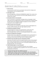 Vorschau - Arbeitsblätter - AB mit Fragen zum Thema "Zoo" + Lösungsblatt + Infografik - Seite 2
