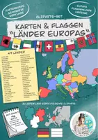 Vorschau - Unterrichtsreihen - Cliparts-Set Karten & Flaggen "Länder Europas" Europa - Deckblatt