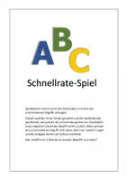 Vorschau - Spiele - ABC-Schnellrate-Spiel für Wortschatz-Training - Deckblatt