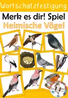 Vorschau - Spiele - Merk es dir! Spiel - Heimische Vögel - Wortschatz im Sachunterricht - Deckblatt