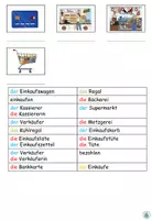 Vista previa - Hojas de trabajo - Lista de palabras "Im Supermarkt" Tema Compras - Alemán - página 2