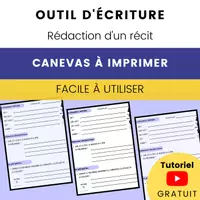 Aperçu - Fiches - Plan de Rédaction : Écrire un Récit - Page de couverture