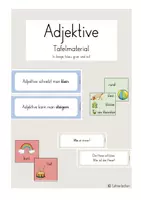 Vorschau - Präsentationen/Tafelbilder - Adjektive Wortarten - Tafelmaterial für Klasse 2-4 - Deckblatt
