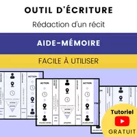 Aperçu - Fiches - Structure d'un Récit : Écrire un Récit - Page de couverture