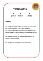 Vorschau - Poster - kleiner - größer - gleich - Tafelmaterial Krokodile - Seite 1
