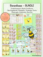 Vorschau - Arbeitsblätter - BUNDLE Bienenklasse / Klassentier Biene - Classroom Management - Deckblatt
