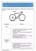 Vorschau - Arbeitsblätter - Baugruppen am Fahrrad und deren Funktion - Seite 3