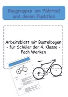 Vorschau - Arbeitsblätter - Baugruppen am Fahrrad und deren Funktion - Deckblatt