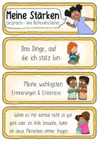 Vorschau - Arbeitsblätter - Meine Stärken / Über Mich - Gesprächsfächer (+ Interactive) - Seite 1