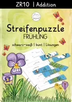 Vorschau - Spiele - Rechenpuzzle Streifen | Frühling | ZR 10 | Addition - Deckblatt