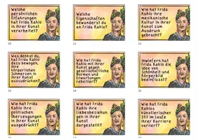 Vorschau - Mal- und Bastelvorlagen - Frida Kahlo - Mini Materialpaket -Recherche und Gesprächsnanlässe über ihre Kunst - Seite 1