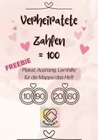 Vorschau - Poster - Verheiratete Zahlen - verliebte Zahlen in Zehner Schritten - Deckblatt