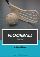 Vorschau - Arbeitsblätter - Floorball Theorie Einstieg Kl. 5-6 mit digitalen Arbeitsblättern - Deckblatt