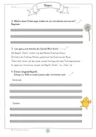 Vorschau - Arbeitsblätter - Lesetexte und Aufgaben zum Osterfest Ostern Klasse 3/4 Ethik Leseverständnis Leseverstehen Freiarbeitsmaterial - Seite 3