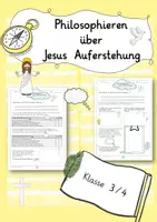 Vorschau - Arbeitsblätter - Nachdenken über Jesus' Auferstehung Ostern - Deckblatt