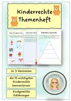 Vorschau - Arbeitsblätter - Kinderrechte Themenheft - Deckblatt